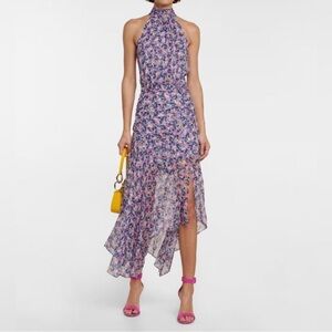 Veronica Beard Silk Halter “Leia” Dress, size 6